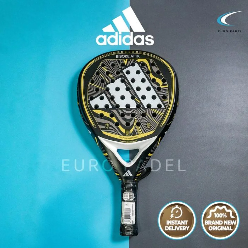 ADIDAS BISOKE [Light/Control/Attack] Beginner Fiberglass Racket Padel Original - Light